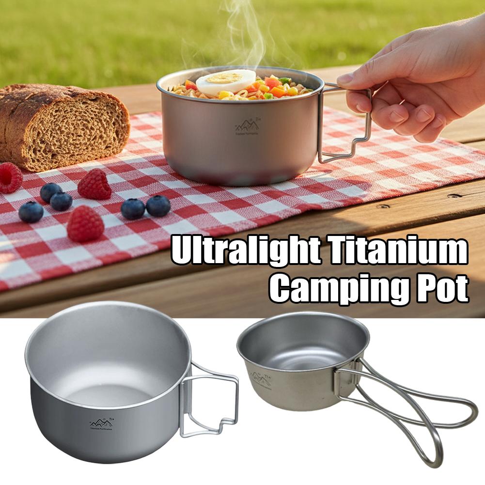 Ultralight Titanium Camping Po - Camping Hiking Cooking recension och pris