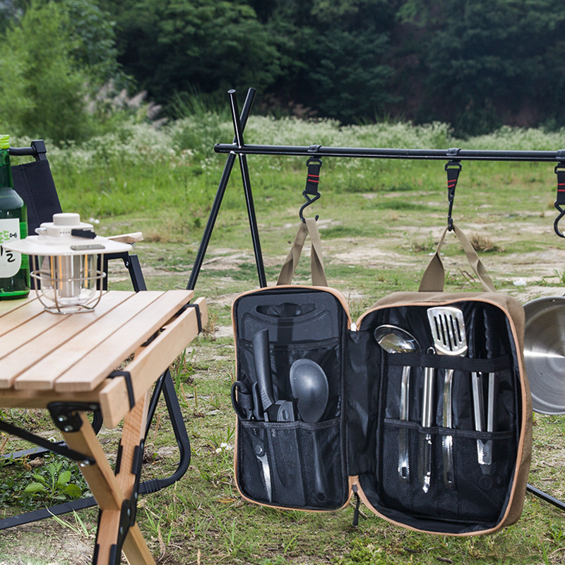 8pcs Camping Kitchen Cookware  - Camping Hiking Cooking recension och pris