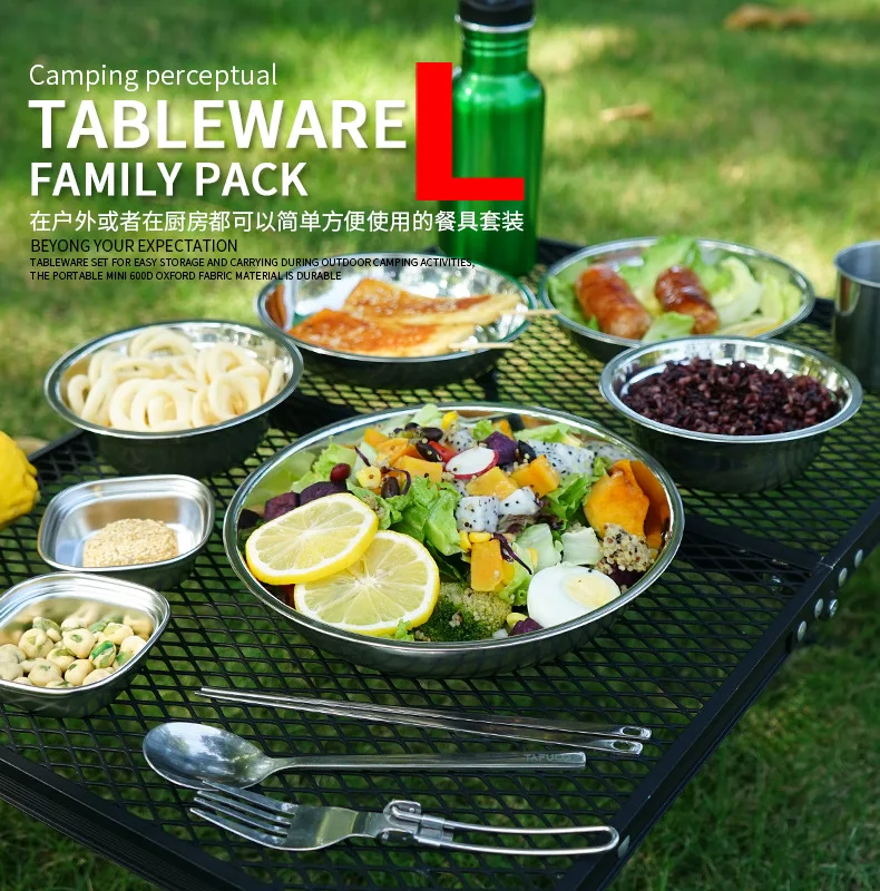 22-Piece Portable Camping Dini - Camping Cooking Dining Set recension och pris