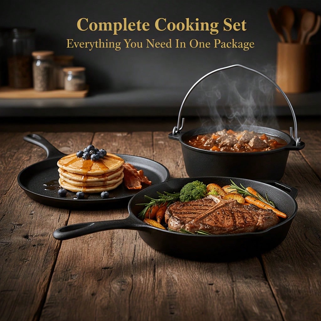 PACILACK Cast Iron Pots And Pa - Camp Dutch Oven Cast recension och pris