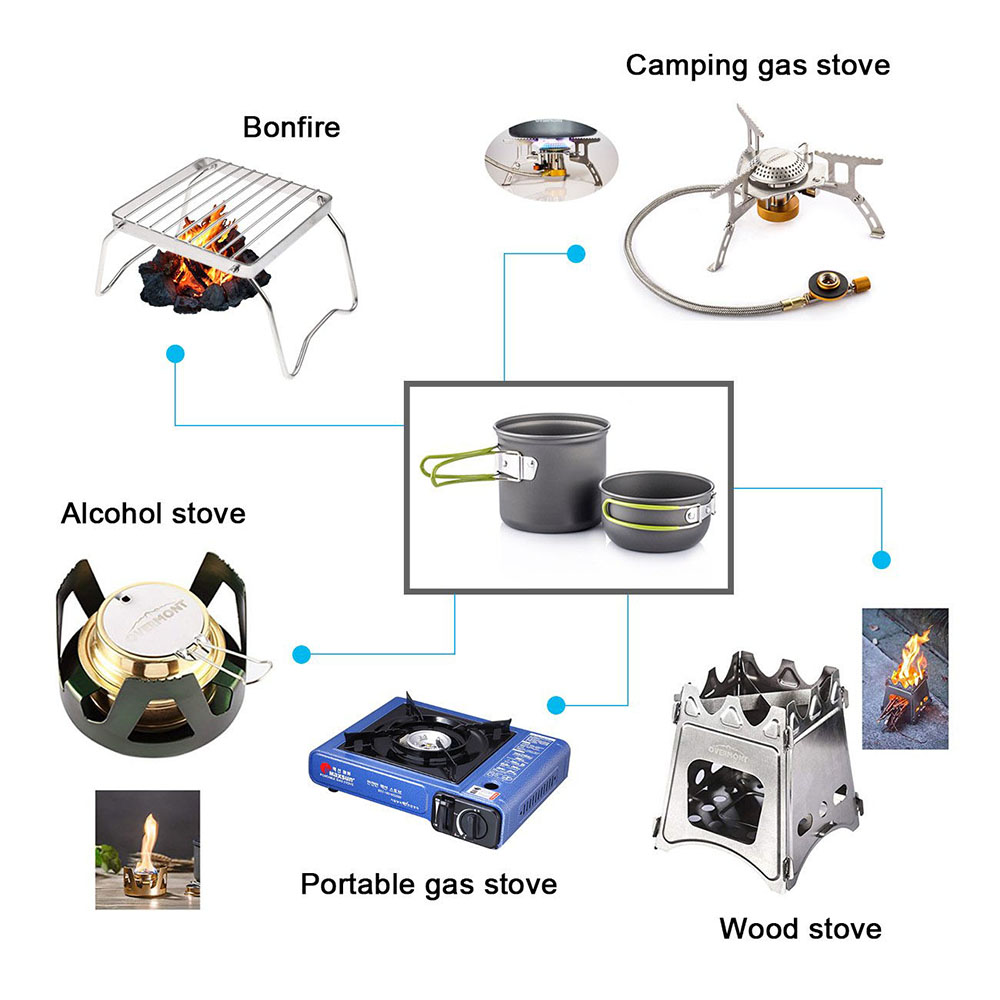 Ultralight Camping Pots Cookwa - Camping Hiking Cooking recension och pris