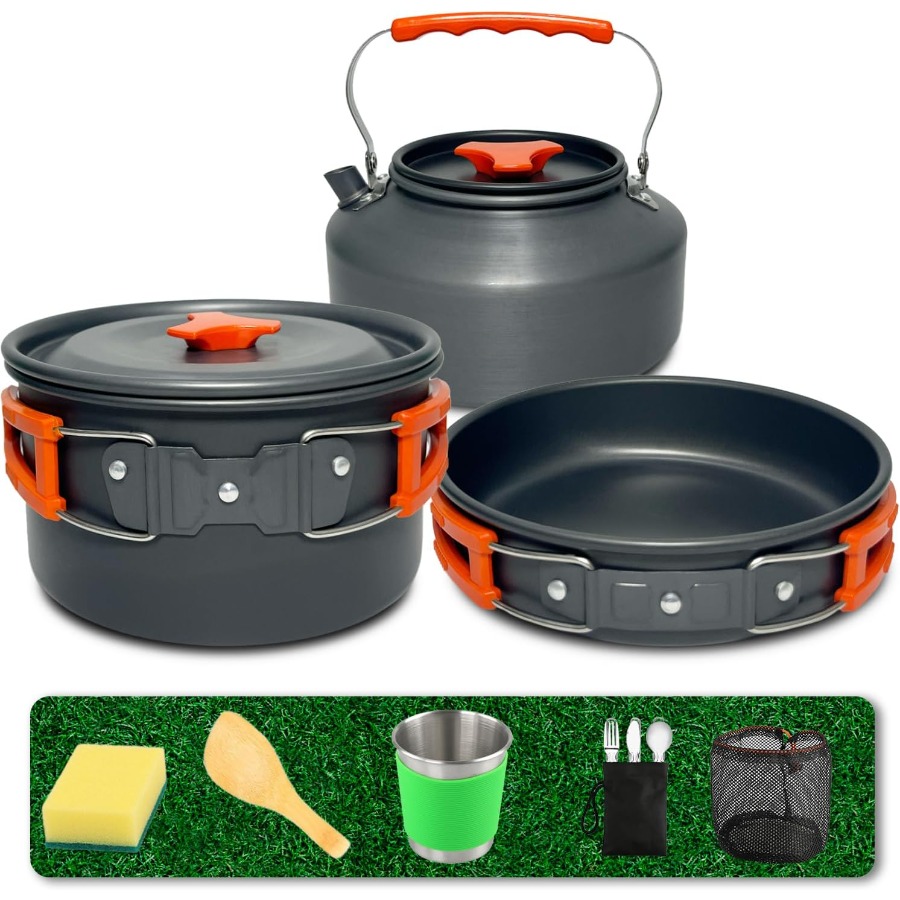 Camping Cookware Set: 35oz Non - Camping Hiking Cooking recension och pris