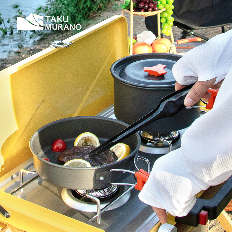 Camping Cookware Set Outdoor C - Camping Cooking Organizer recension och pris