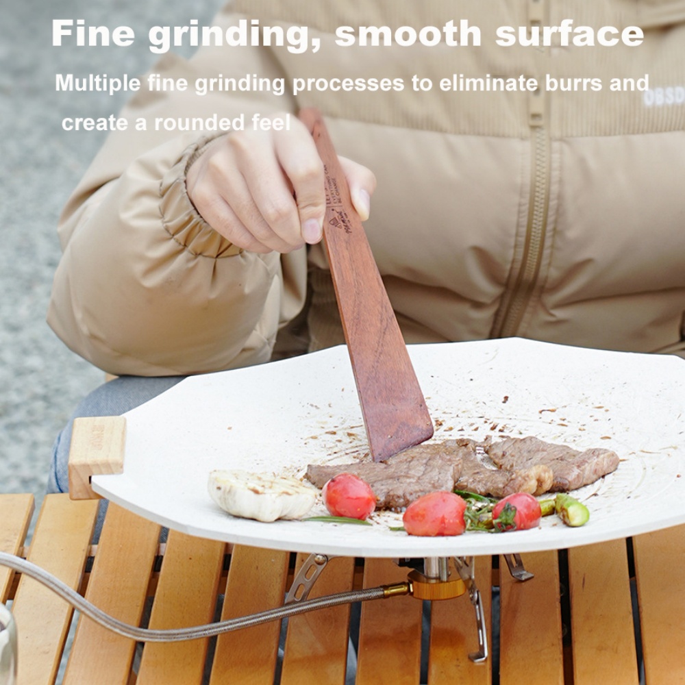Outdoor Camping Wooden Spatula - Camping Hiking Cooking recension och pris