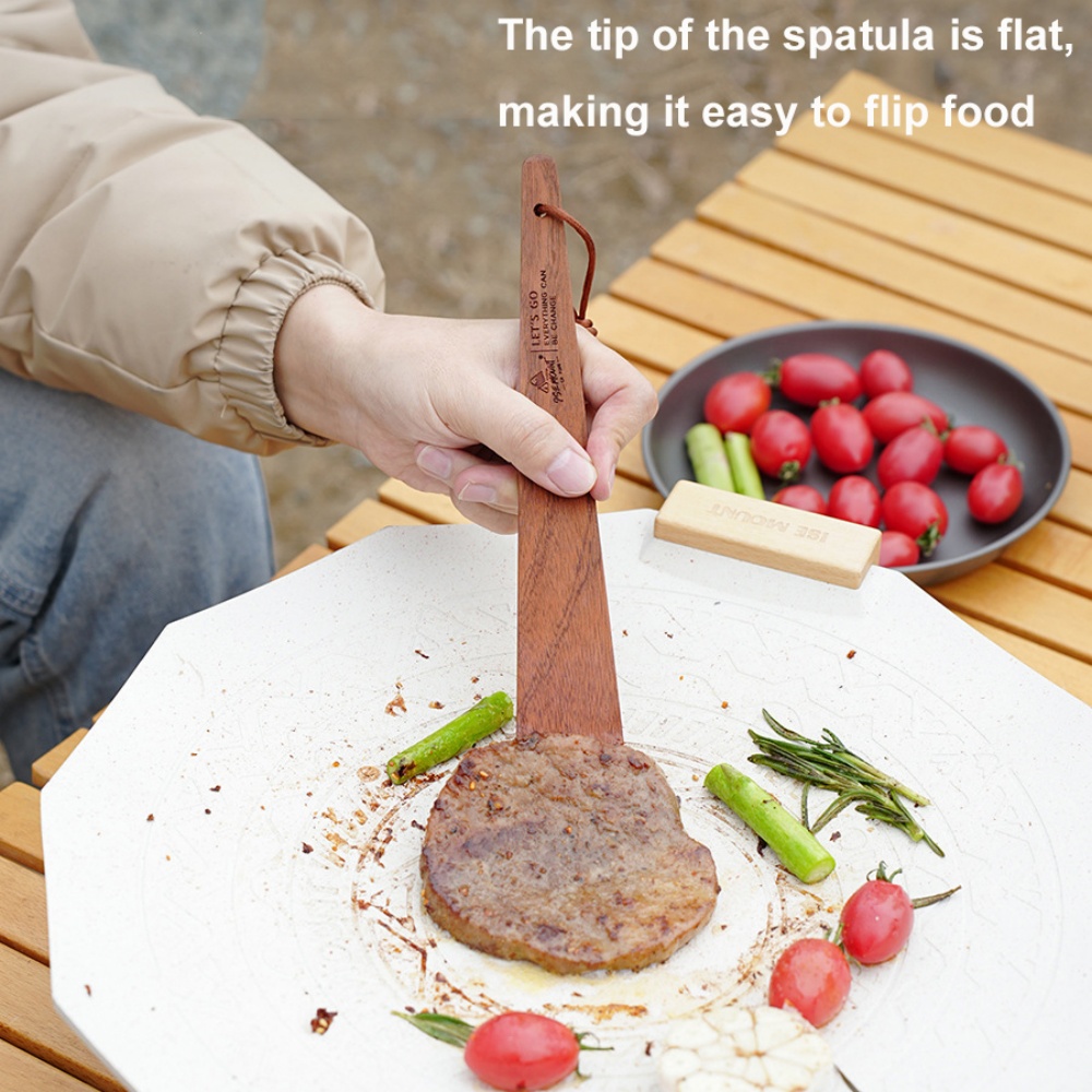 Outdoor Camping Wooden Spatula - Camping Hiking Cooking recension och pris