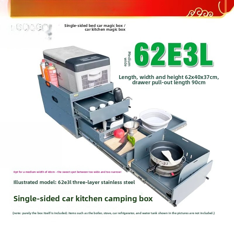 Portable Tailgate Kitchen & St - Camping Cooking Organizer recension och pris